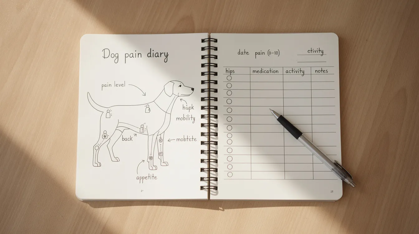 dog pain diary