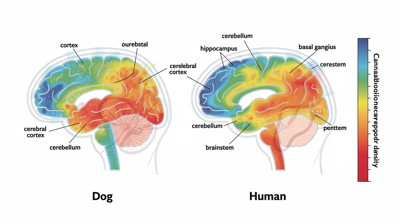 diagram of dog brain