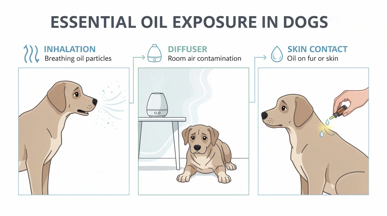 Essential oil exposure risks for dogs
