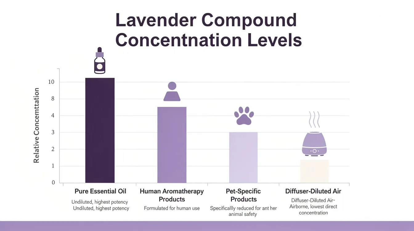 Lavender oil concentration comparison chart
