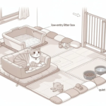 Cat-friendly indoor space layout
