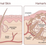 normal skin vs hamartoma